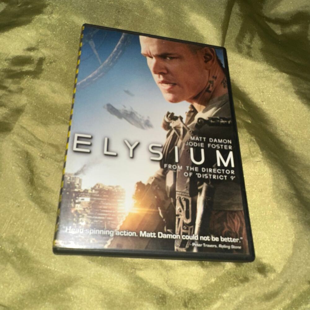Elysium DVD Matt Damon Jodie Foster Sci-Fi Action
